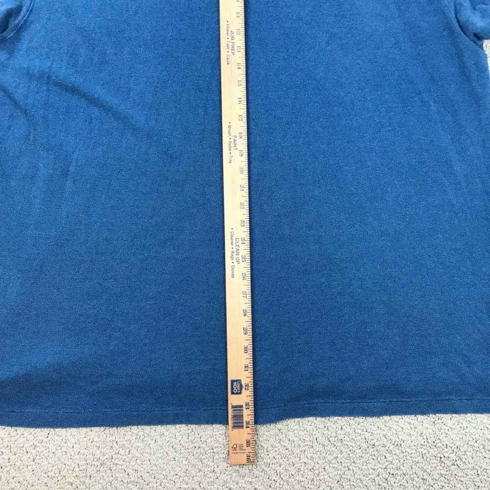 Polo Ralph Lauren Mens 4XB Blue Pique Cotton Short Sleeve Pony Logo Polo Shirt